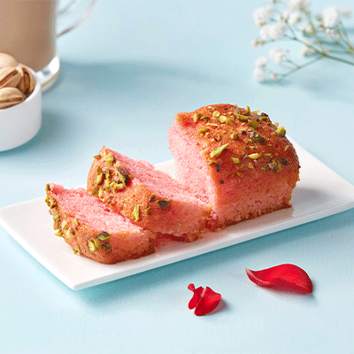 Rose And Pistachio Cake (Sugar Free)