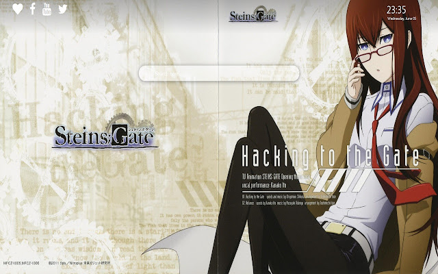 Steins Gate HD Wallpapers New Tab