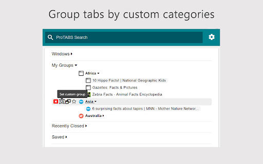 ProTABS - The Tab Manager for Pros