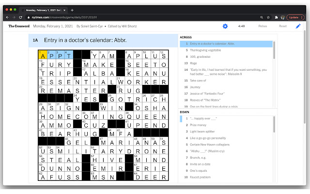 Crossword Plus chrome extension