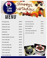 Cake Hub menu 1