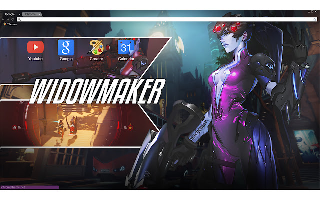 Overwatch Widowmaker 1920x1080 Fan Design chrome extension