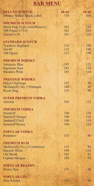 Karma Rooftop Lounge menu 3