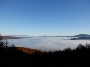 野辺山方面は雲海