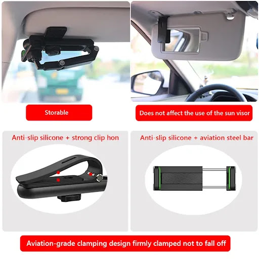 Title 20, Multifunctional Vehicle Mount Sun Visor Rear Se...