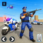 Cover Image of Download US Police Bike 2019 - Gangster Chase  APK