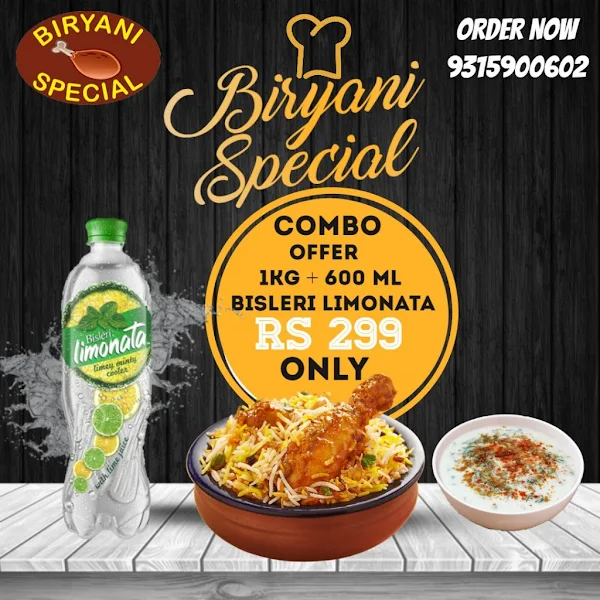 Biryani Special menu 