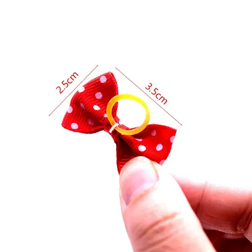 10/20pcs Dog Grooming Hair Bows Dog Bows Mix Colours Small Dog Accessories Dog Hair Rubber Bands Pet Headwear Pet Suppli