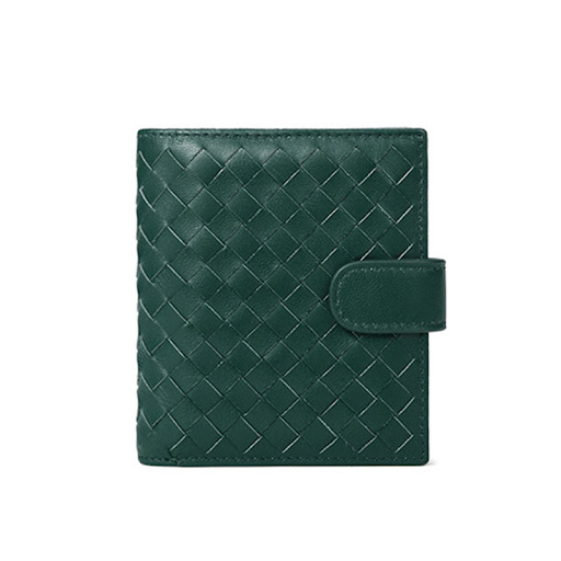 Title 1, Womens Sheepskin Woven Short Wallet Bag, a sty...