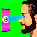 Eye retina lock screen prank icon