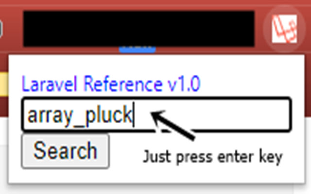 Laravel Reference chrome extension