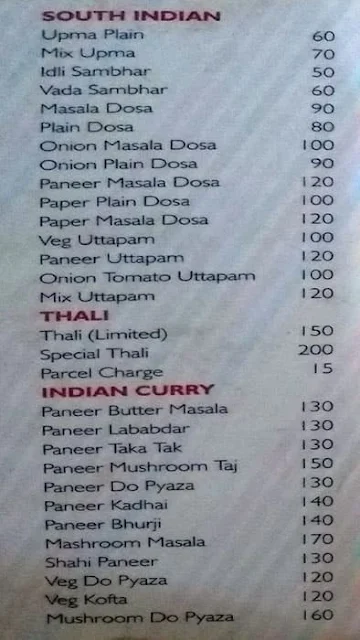 Rajasthan Kalewalaya menu 