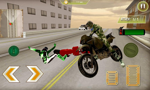 Soldier on Bikes Driving sim