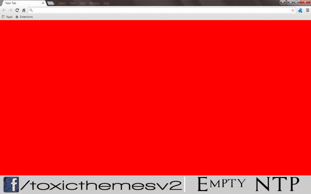 Empty New Tab Page - Red