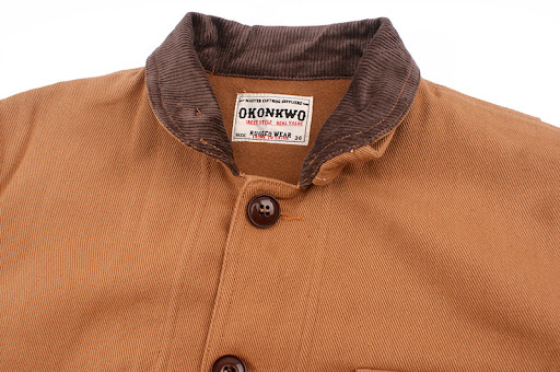 Title 13, Mens Velvet Stand Collar Pocket Thick Jacket S...