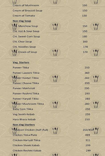 Punjabi Palace menu 