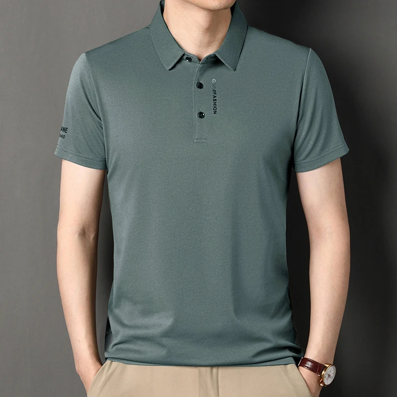 Summer New Middle-aged Men's Casual Half Sleeve T-shirt, All-matching Style, Comfortable Fit, Perfect for Everyday Wear 