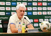 Bafana Bafana coach Hugo Broos during his pre-match press conference at Stade Laurent Pokou in San Pedro, Ivory Coast, on Monday for South Africa's Africa Cup of Nations last 16 clash on Tuesday against Morocco.