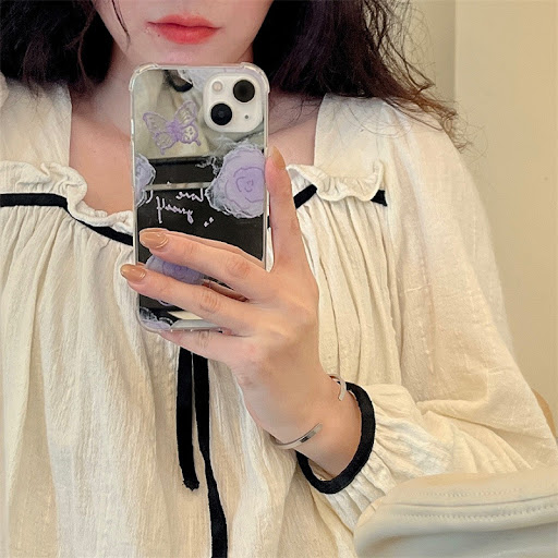 Title 5, Summer flower and butterfly mirror cover, insta...