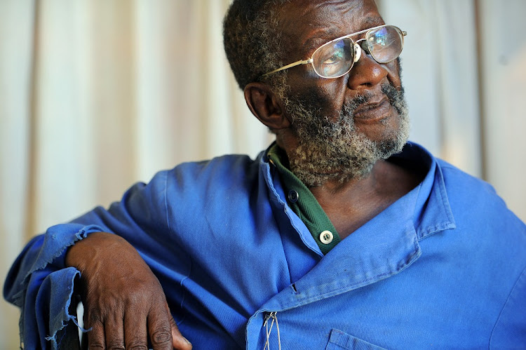 FILE IMAGE: International renowned prophet Credo Mutwa during an interview on November 16, 2013 in Kuruman, South Africa. Ntate Mutwa (92) has announced his retirement; he won't be making any more public predictions.