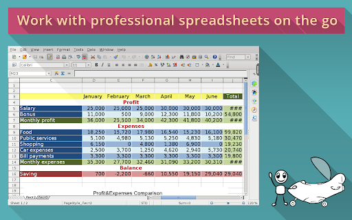 OpenOffice Calc on rollApp