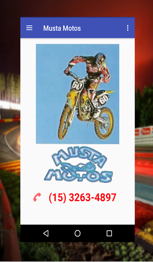 Android application Musta Motos screenshort