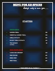 Kb Spices menu 2