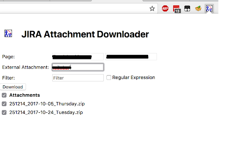 JIRA Attachment Download