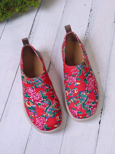 Title 6, Womens Round Toe Flat Bottom Comfortable Slip-...