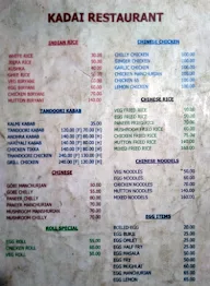 Kadai Restaurant menu 1