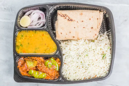 Chicken Tawa Masala Meal Thali