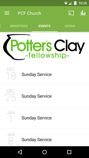 Screenshot Potter's Clay Fellowship