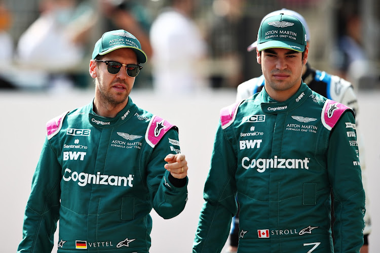 Sebastian Vettel (left) and Lance Stroll. Picture: GETTY IMAGES