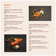 Mughal Affair menu 1