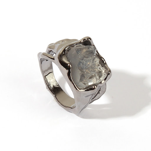 Title 4, European and American Design Crystal Ring for W...