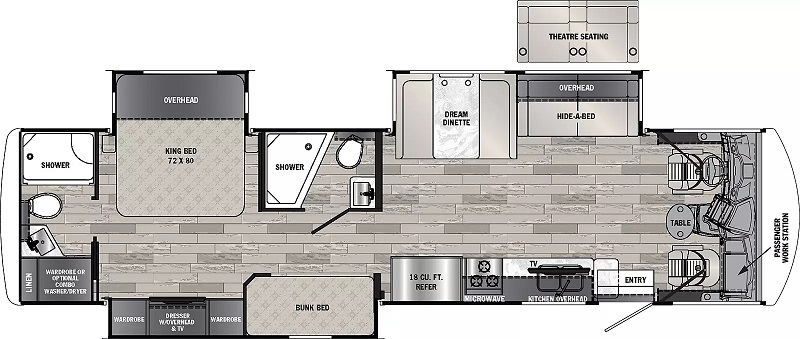 Forest River Georgetown 36B5 floorplan