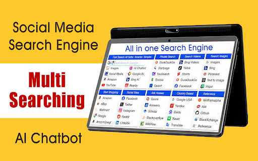All in one AI Chat Social Media Search Engine
