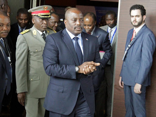 emocratic Republic of Congo's President Joseph Kabila arrives for a southern and central African leaders' meeting to discuss the political crisis in the Democratic Republic of Congo in Luanda, Angola, October 26, 2016. /REUTERS