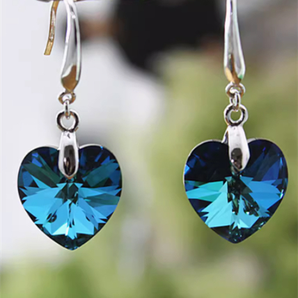 Title 4, Love Earrings in Pure Silver for Women. Exquisi...