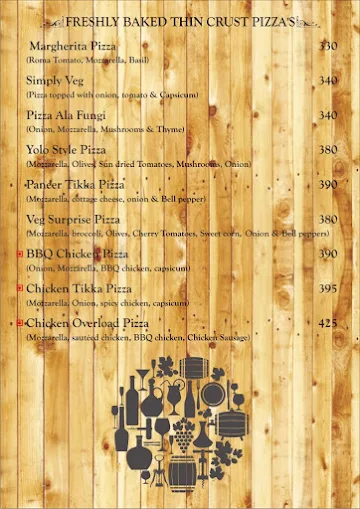 Yolo cafe & Restaurant menu 