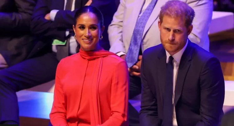 Prince Harry accompanied Meghan to the speech in Manchester