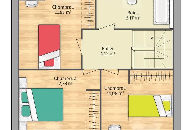  Vente Terrain + Maison - Terrain : 372m² - Maison : 83m² à Sannerville (14940) 