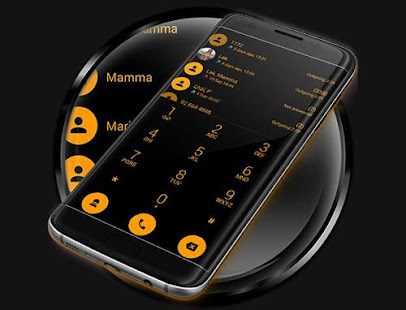 Dialer theme Flat BlackOrang(圖6)-速報App