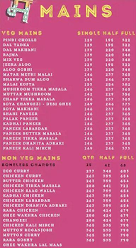 Urban Pind Food menu 2