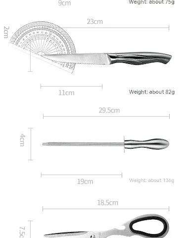 13-Piece Stainless Steel Hollow Han - 2