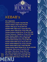 Hukum - Authentic Indian Love menu 3