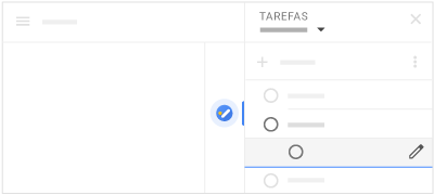 Adicionar uma tarefa selecionando-a no menu "Tarefas"