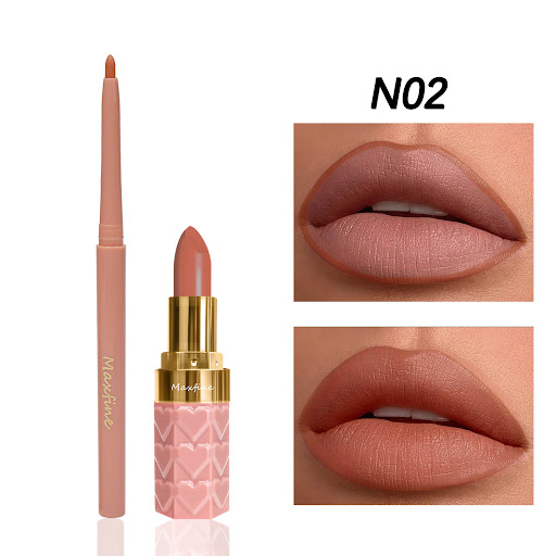 Title 2, Long Lasting Lipstick and Lip Liner Set, Transf...