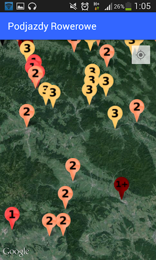 Altimetr.pl Bike Climbs Map