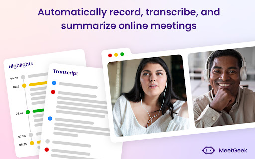 MeetGeek: AI Meeting Notes, Transcripts & Screen Recording Preview 3